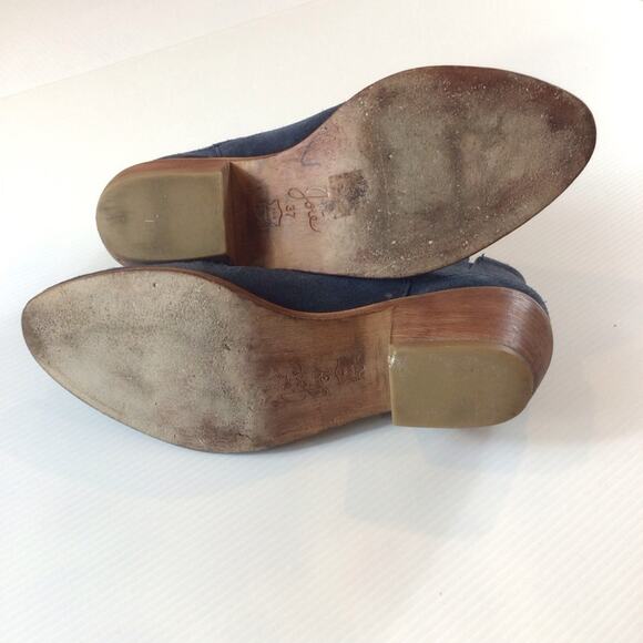 JOIE Blue Suede "Barlow" Ankle Bootie size 37 / US 6.5 - Picture 9 of 9